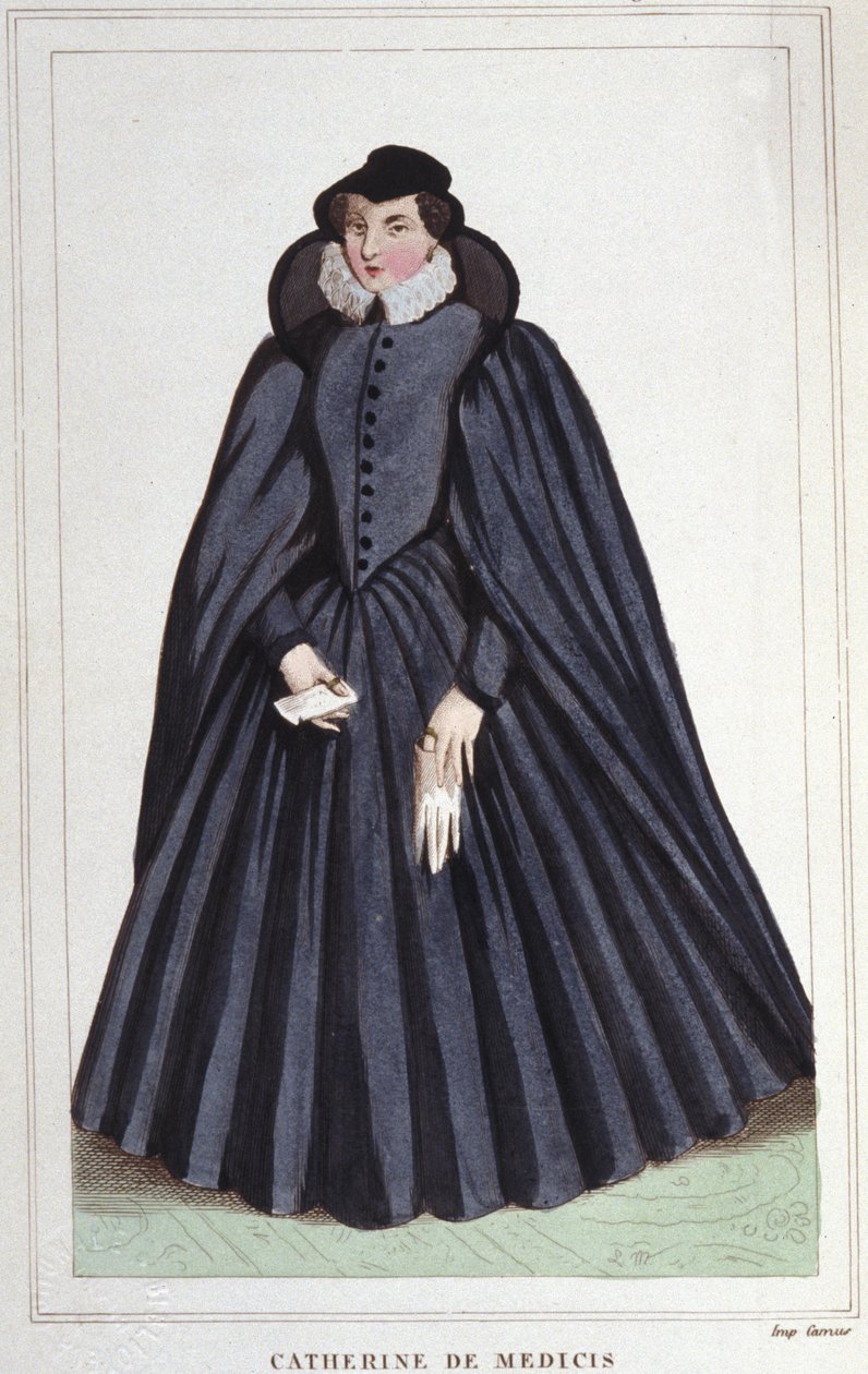 凯瑟琳·德·美第奇 (Caterina de Medici) (1519-1589)。 法国女王。 作者 未知艺术家