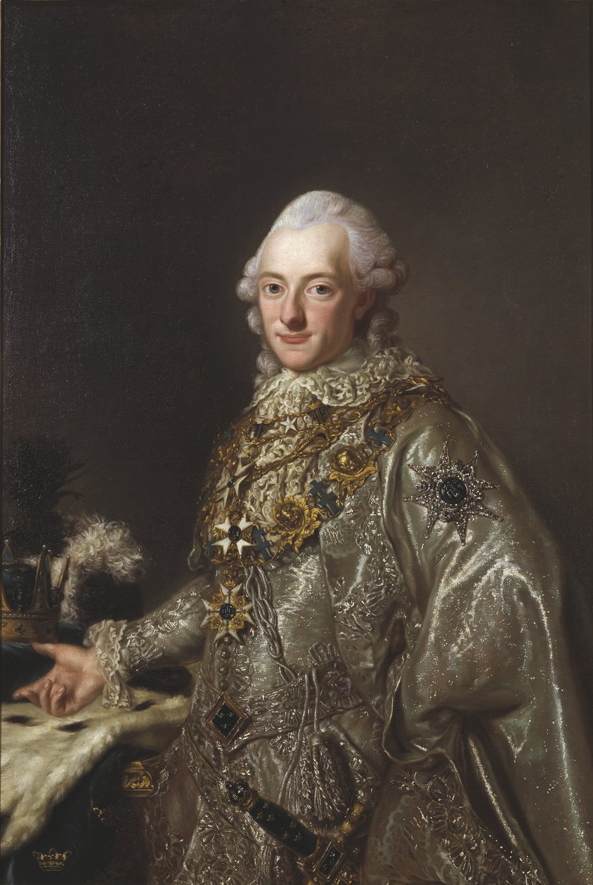 Charles XIII roi de Suede - 瑞典国王查理十三世(1748-1818)的肖像，匿名。布面油画。尺寸：117x78厘米。斯德哥尔摩国家博物馆 作者 未知艺术家