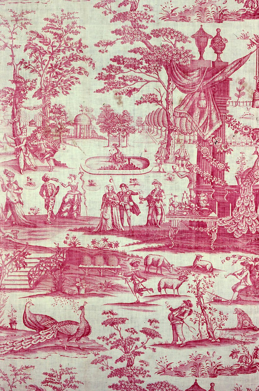 Commedia del Arte（家具织物） 作者 未知艺术家