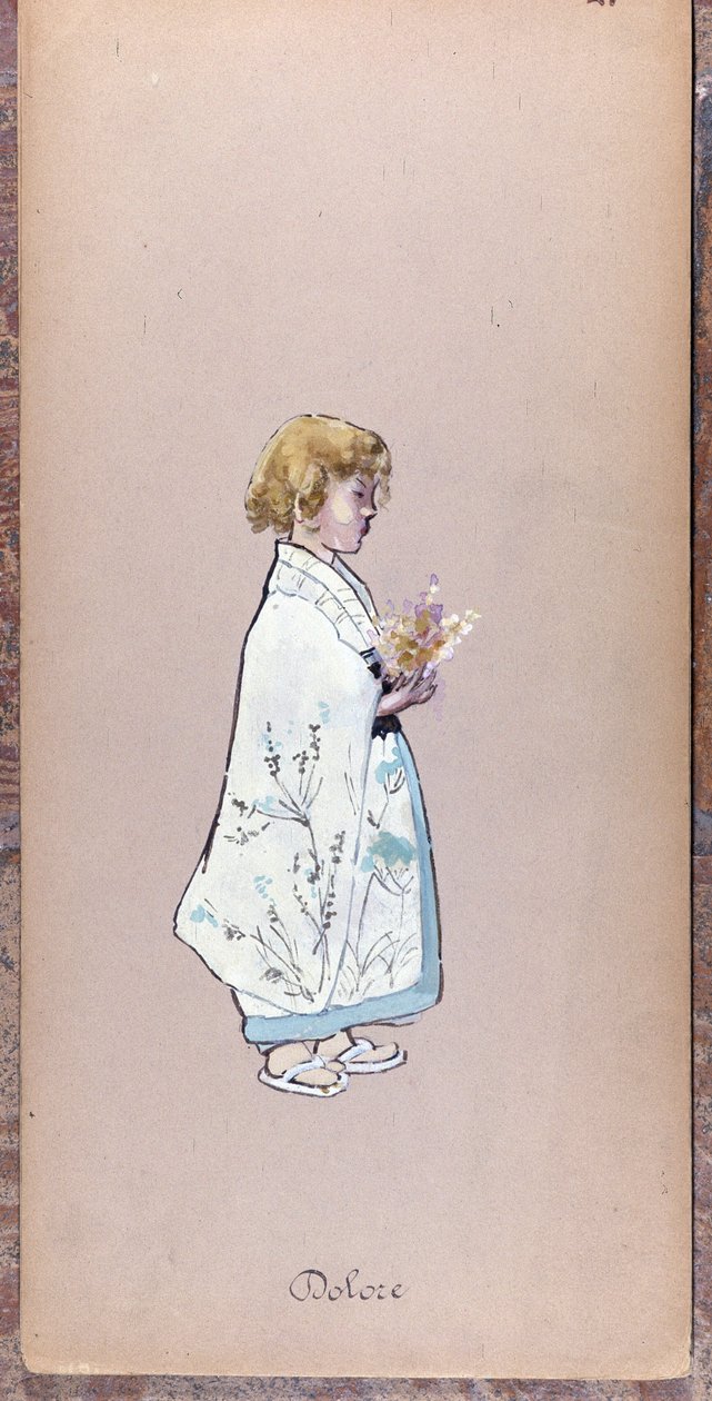 Il Bambino（Il Dolore）在 1904 年创作贾科莫-普契尼（Giacomo Puccini）的《蝴蝶夫人》时的服装。米兰斯卡拉博物馆收藏。 作者 未知艺术家