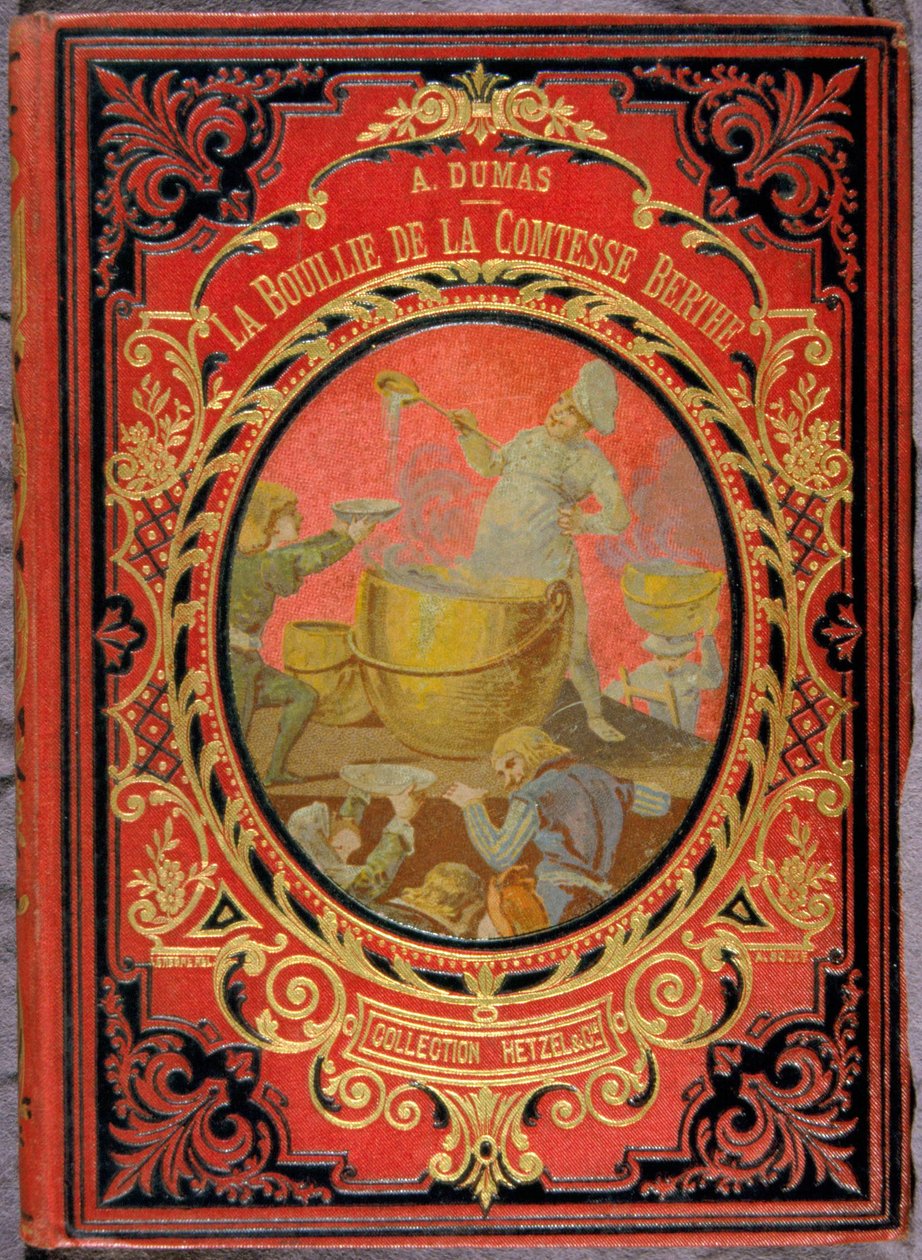 大仲马所著的“La Bouille de la comtesse Berthe”一书的封面，Hetzel 收藏。 作者 未知艺术家