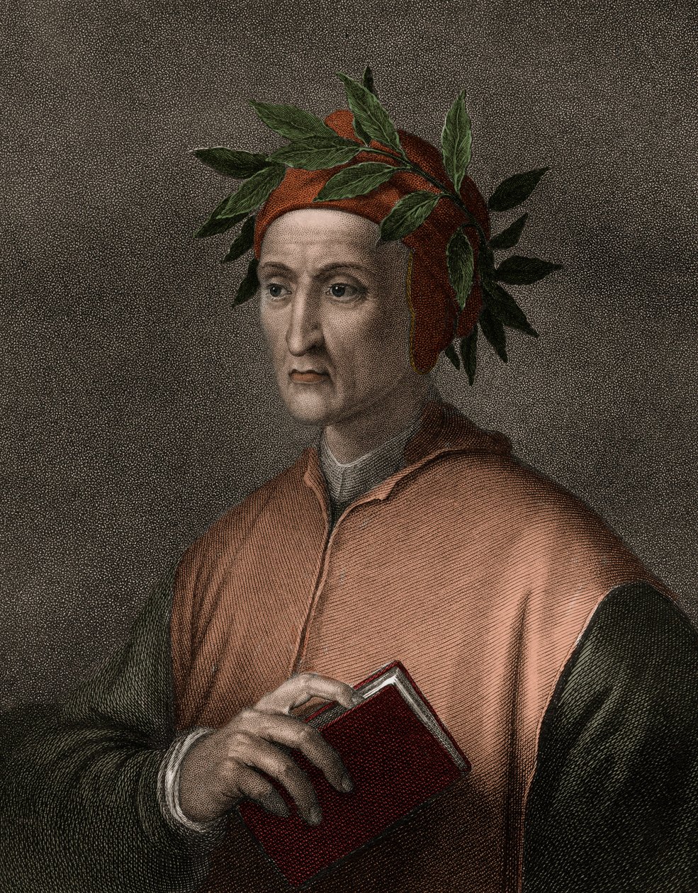 Dante Alighieri 1265-1321 - 雕刻 - 19世纪 作者 未知艺术家