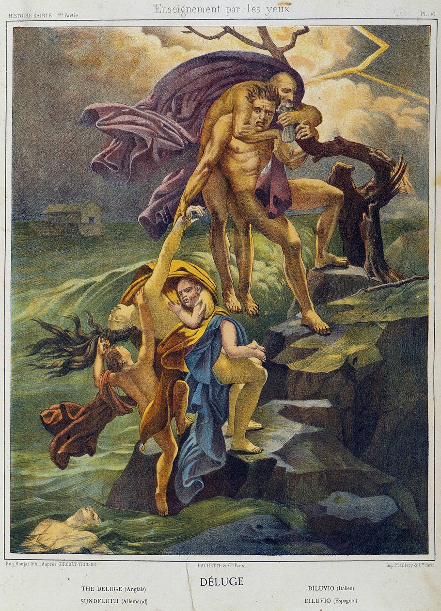 Déluge - in “Histoire Sainte””, ed. Hachette 作者 未知艺术家