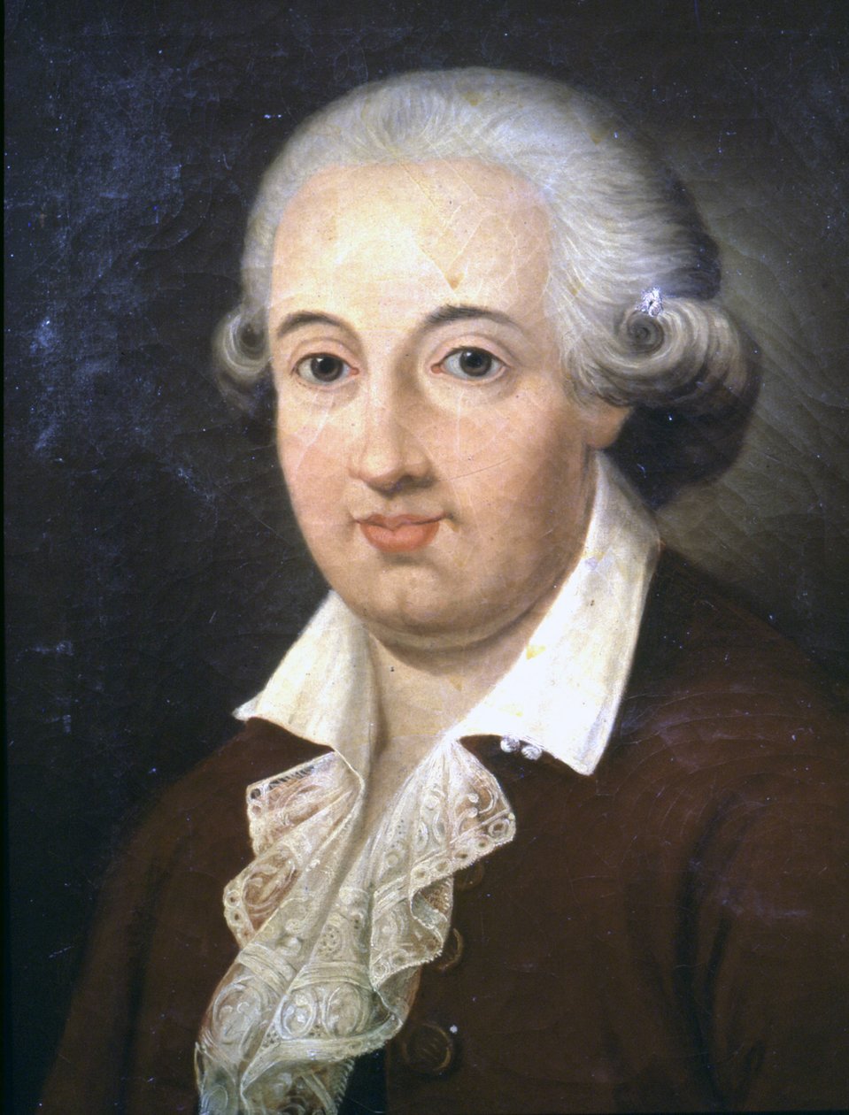 Domenico Cimarosa (1749 - 1801)，绘画保存在博洛尼亚的 Lycée Musical。 作者 未知艺术家
