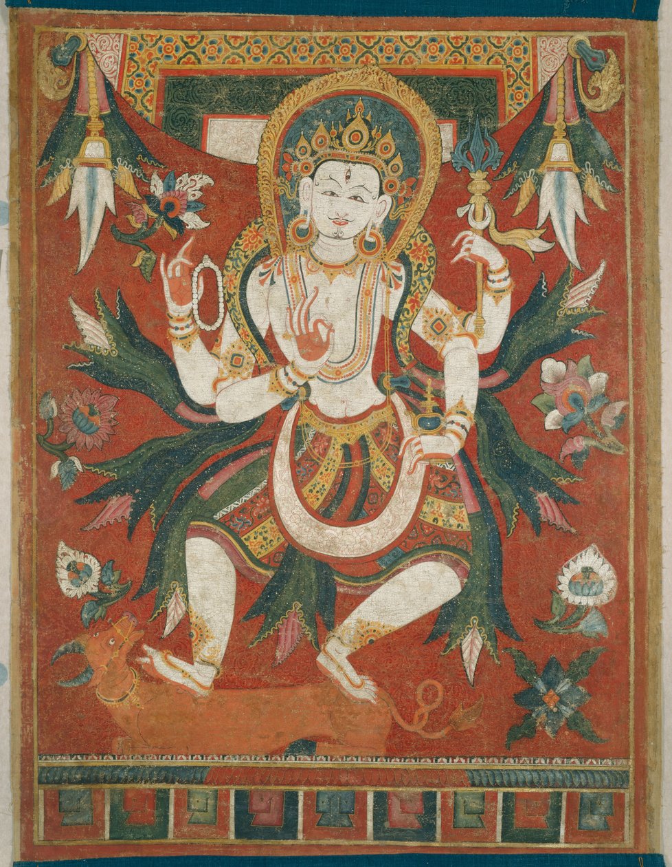 湿婆神双面彩绘横幅（Paubha） 作者 未知艺术家