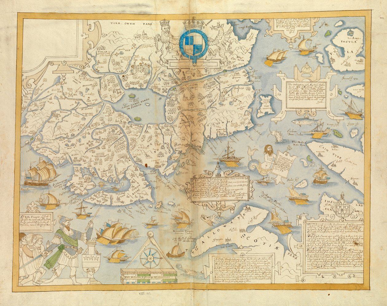 阿尔斯特东部地区，约 1594-1603 年（铺在亚麻布上） 作者 未知艺术家