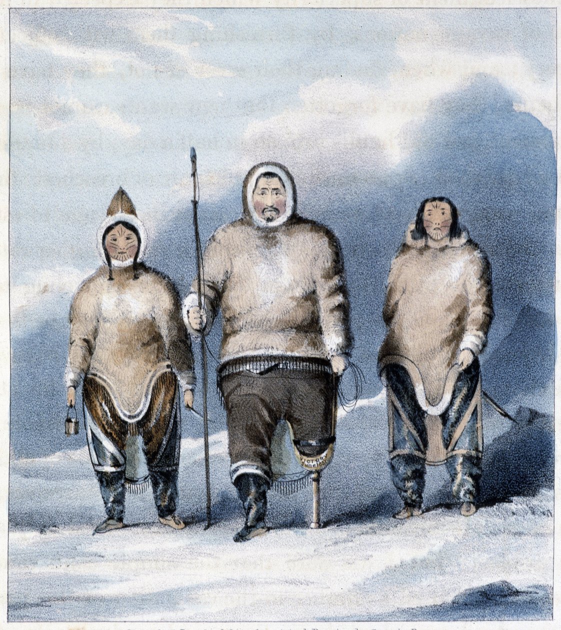 Eskimos: Shulamina, Tulluachiu and Tirikshiu 作者 未知艺术家