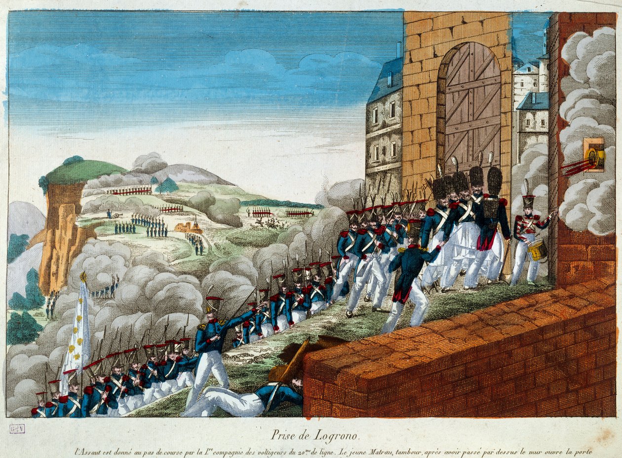 来自西班牙的远征（1823-1829）：攻占洛格罗诺。1823年 巴黎，军方的问题 作者 未知艺术家