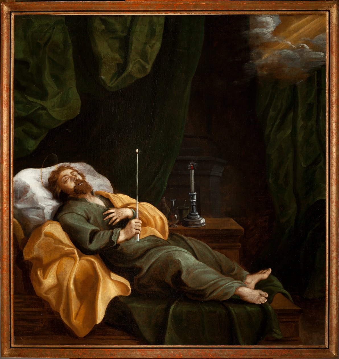 Expiring (La bonne mort). Oil on canvas. 18th century. 作者 未知艺术家