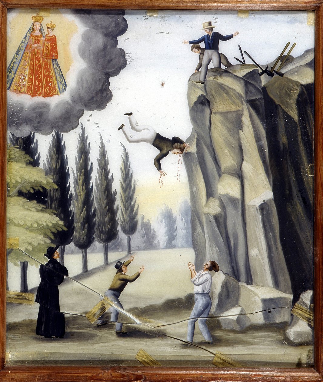 कठिनाई मा पोत - Notre डेम डे Laghet, 36 x 50 cmchin को पूर्व मत 作者 未知艺术家