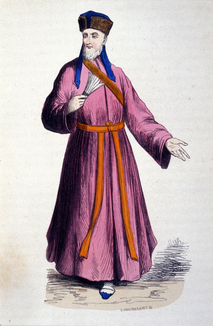 利玛窦神父（1552-1610），意大利耶稣会士，中国天主教传教团创始人 作者 未知艺术家