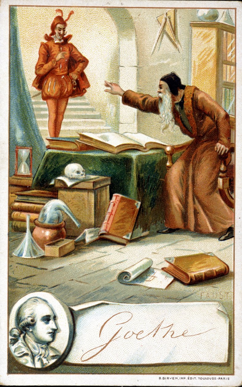 Faust de Goethe - Chromolithography 19th century 作者 未知艺术家