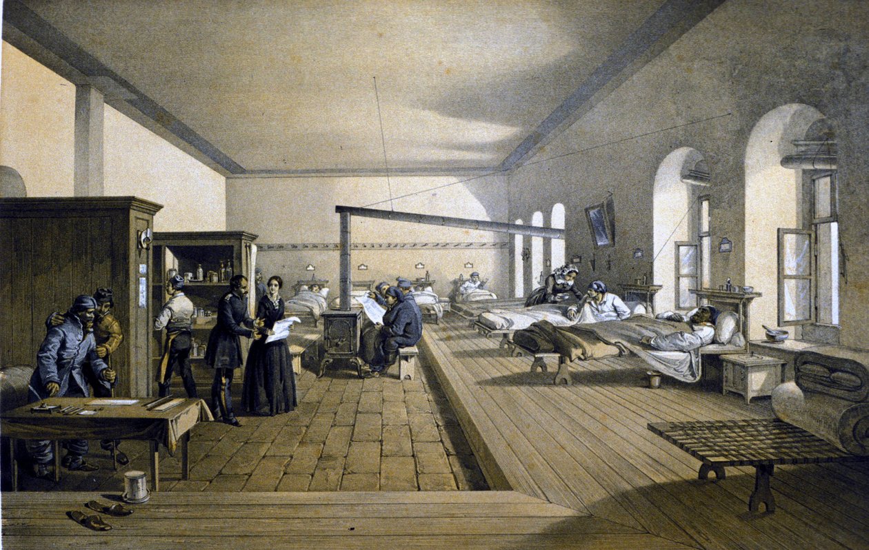 弗洛伦斯·南丁格尔（Florence Nightingale，1820 - 1910 年）于 1855 年左右在土耳其斯库塔里医院 作者 未知艺术家