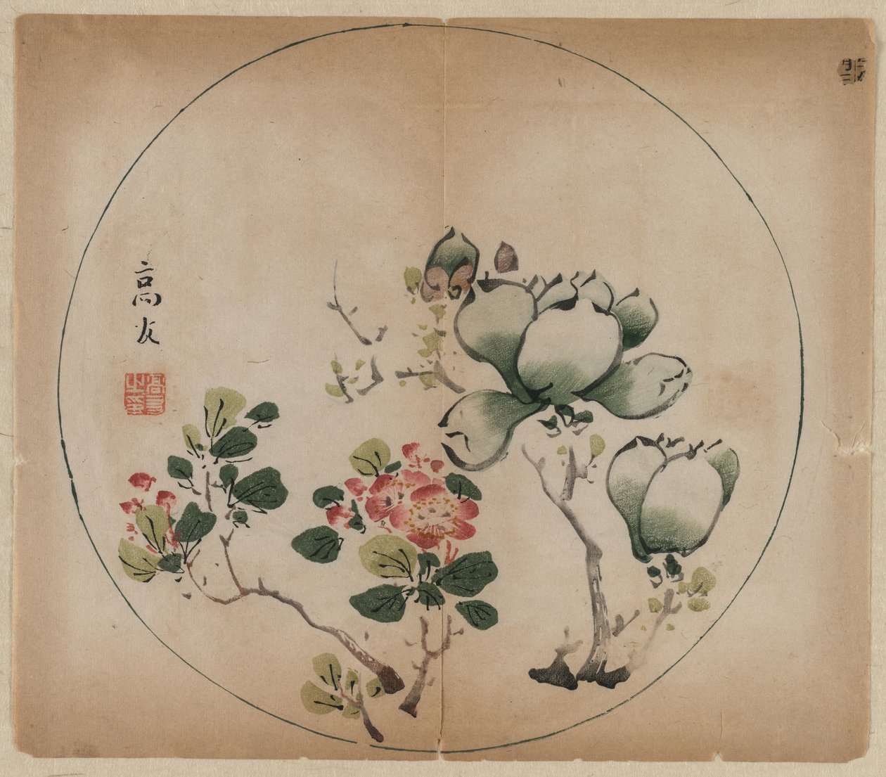 花木兰和桃花 作者 未知艺术家
