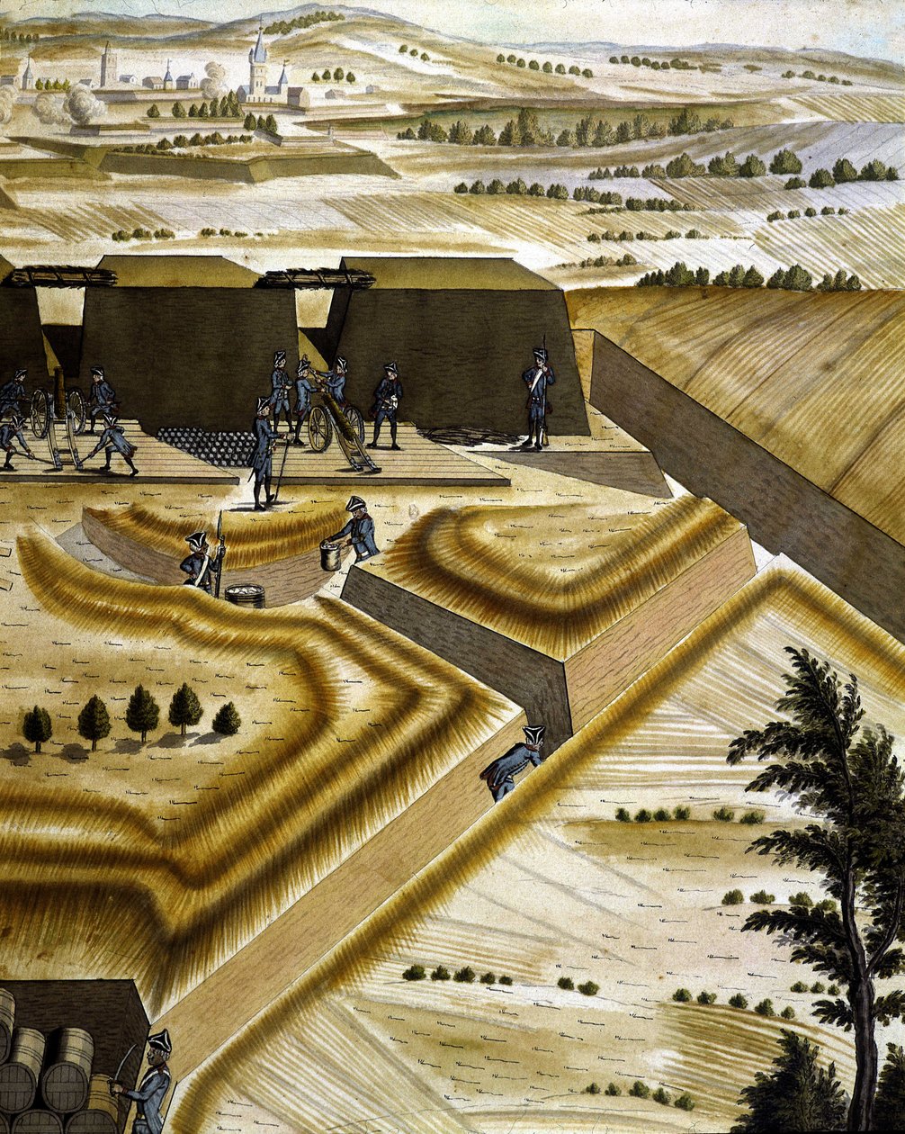 Vauban 型防御工事 - 在“火炮条约”中，作者 François Lingier，斯特拉斯堡 作者 未知艺术家