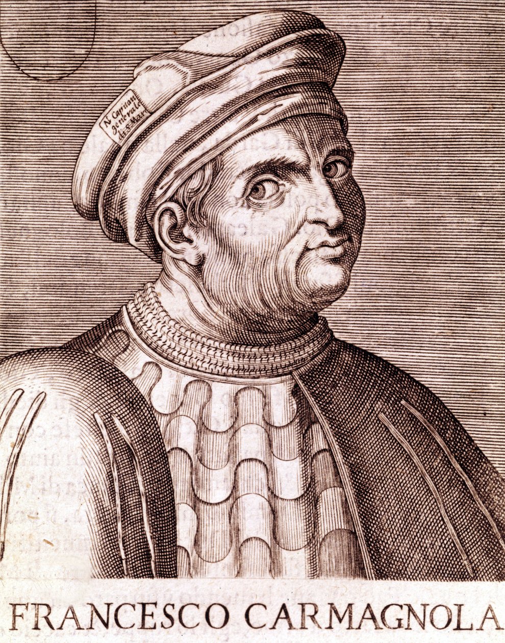 Francesco Bussone Count of Carmagnola Condottiere Italian (Carmagnola 1385 in Venice 1432)。 作者 未知艺术家