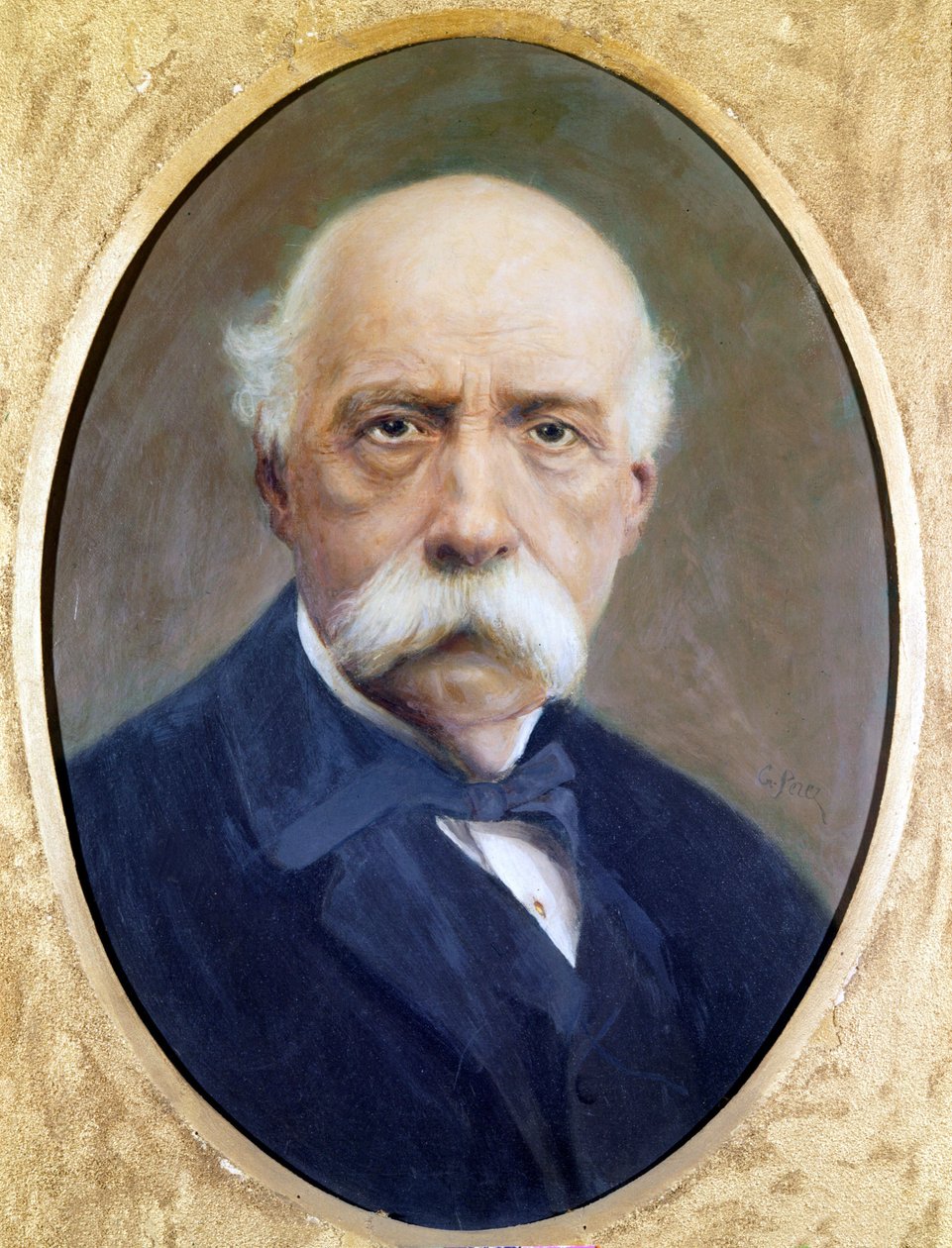 Francesco Crispi (1819 - 1901)，意大利政治家。 G. 佩雷斯绘画。 罗马复兴博物馆。 作者 未知艺术家