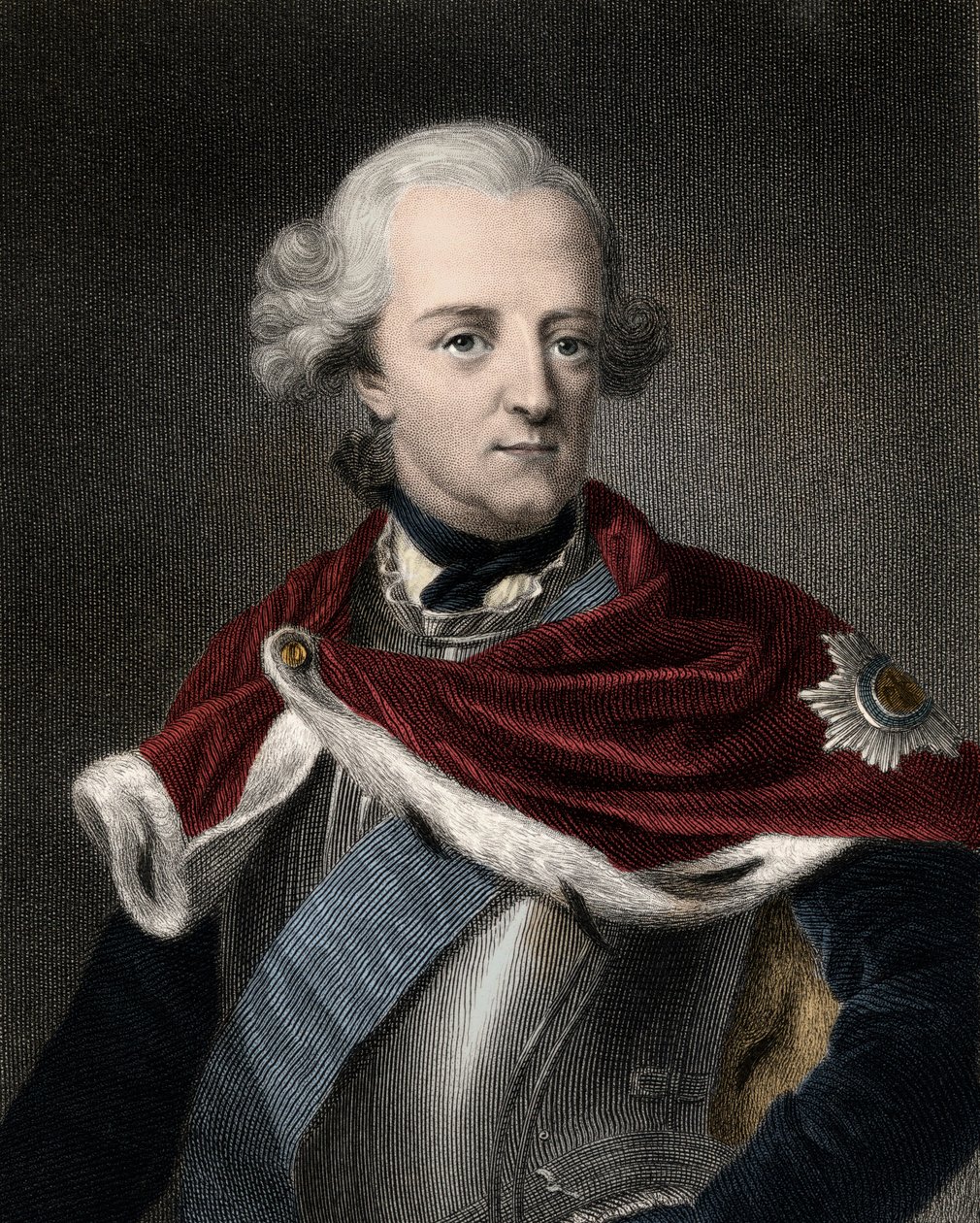 Frederic II of Prussia (1712-1786) - Frederick II Frederick The Great 1712-1786 - 雕刻 - 19 世纪 作者 未知艺术家
