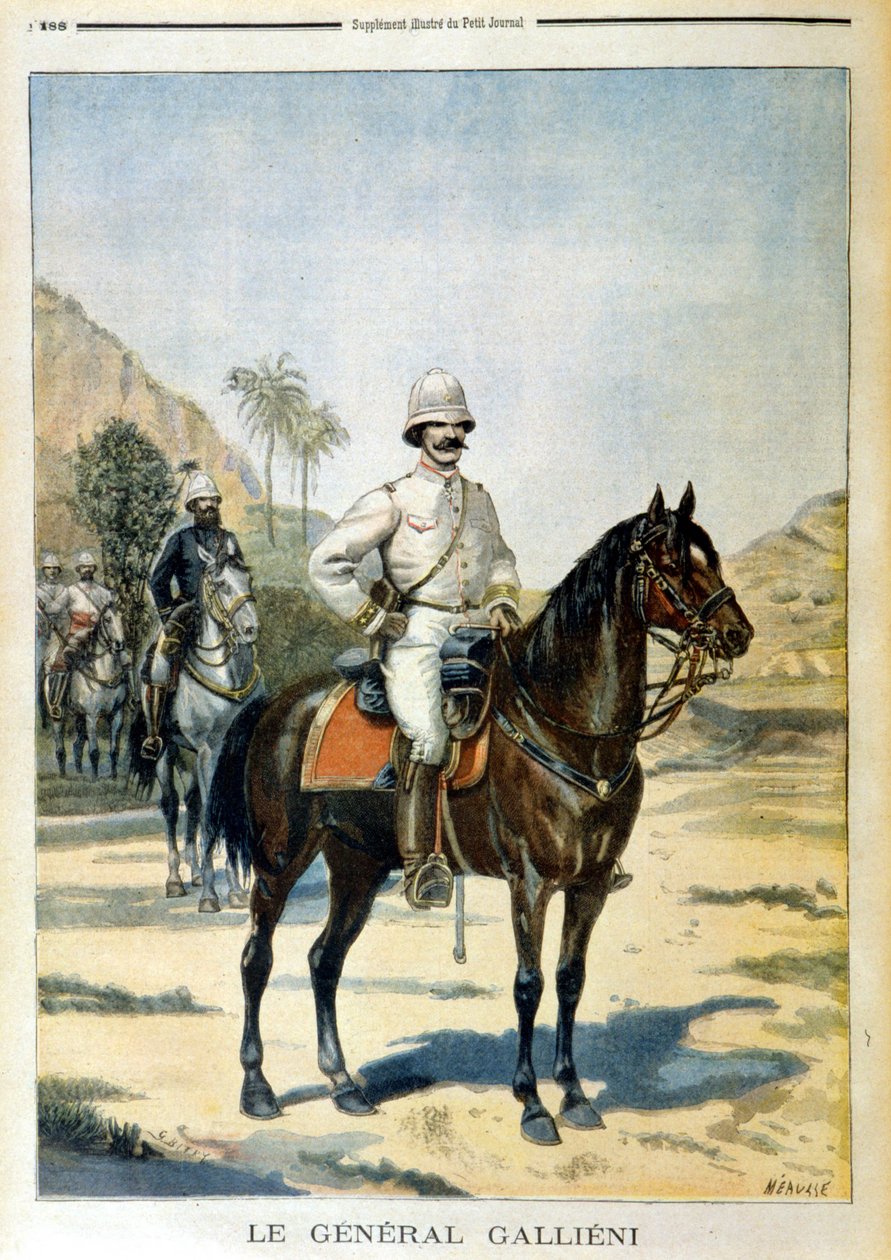 General Galliéni ku Madagascar - mu "" Le Petity Journal "wa 11/06/1899. 作者 未知艺术家