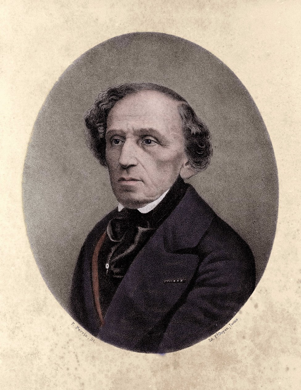 贾科莫·迈耶比尔（Giacomo Meyerbeer，1791-1864），德国作曲家。 作者 未知艺术家