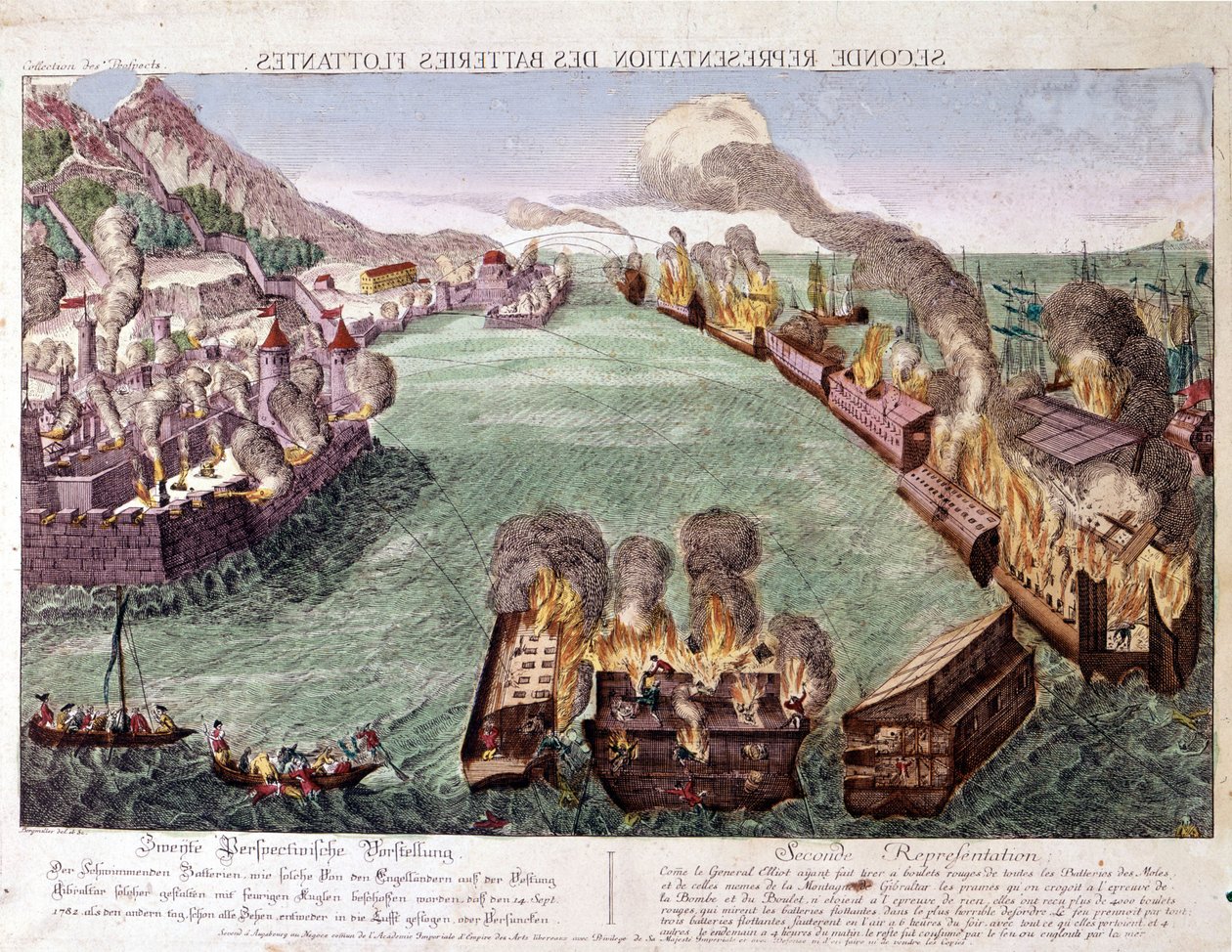 直布罗陀大围攻 1779-1783（版画） 作者 未知艺术家