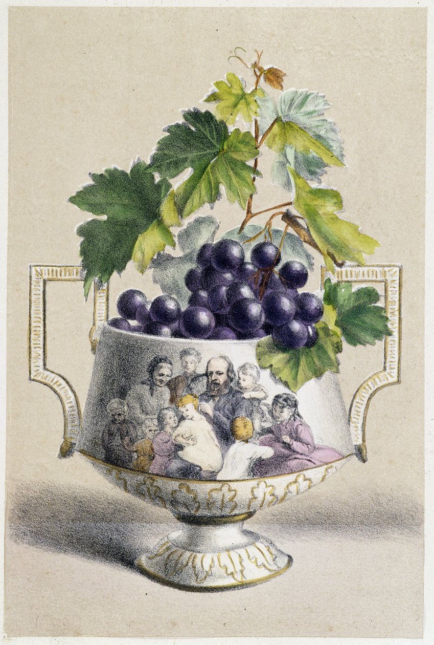Grape cup symbolizing autumn 作者 未知艺术家