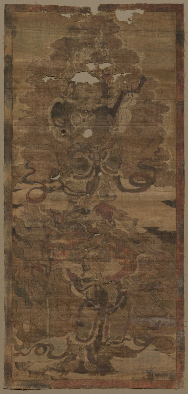 守护之王  Dhrtarastra 和 Virupaksa 作者 未知艺术家