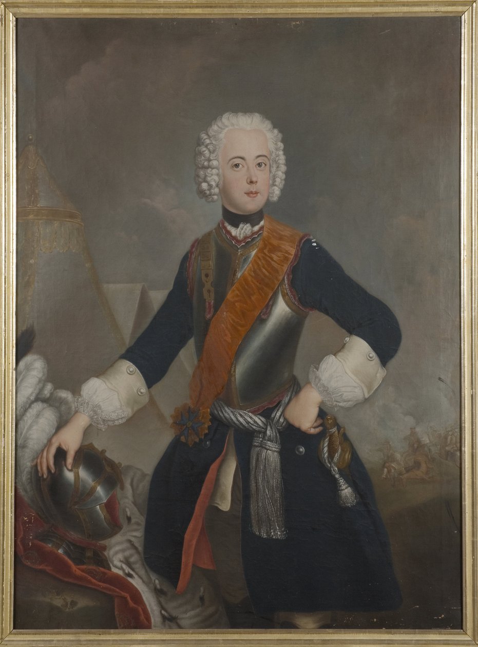 亨利-德-普鲁士--普鲁士的亨利王子（1726-1802）的肖像，匿名。布面油画 作者 未知艺术家