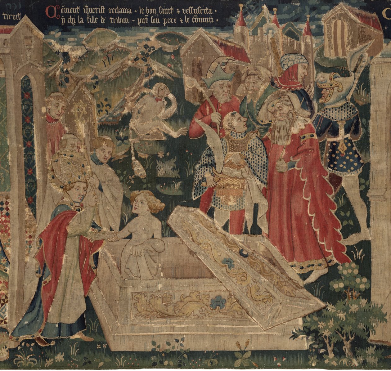 History of Saint Piat and Saint Eleuthère, Scene 12: The resurrection of the tribiun