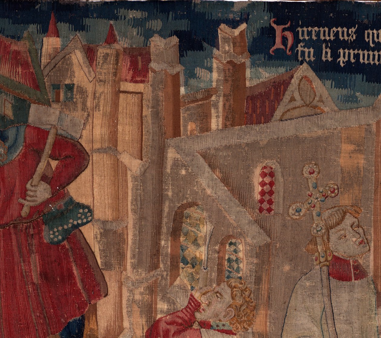 History of Saint Piat and Saint Eleuthère, Scene 6 Detail top left. 作者 未知艺术家