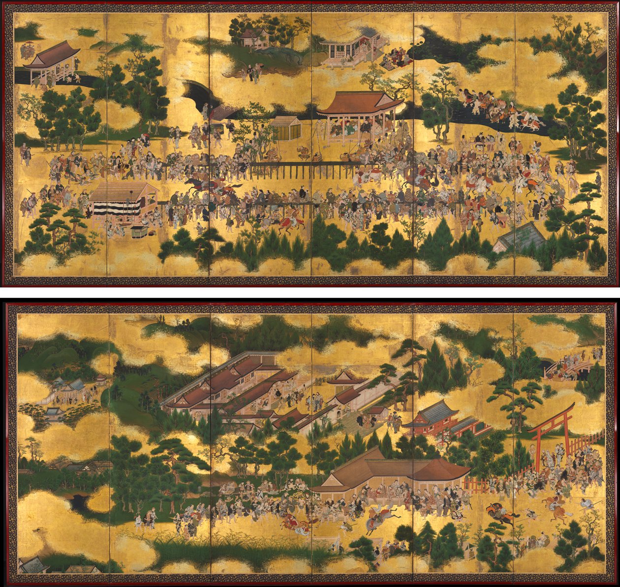 加茂神社赛马会 作者 未知艺术家
