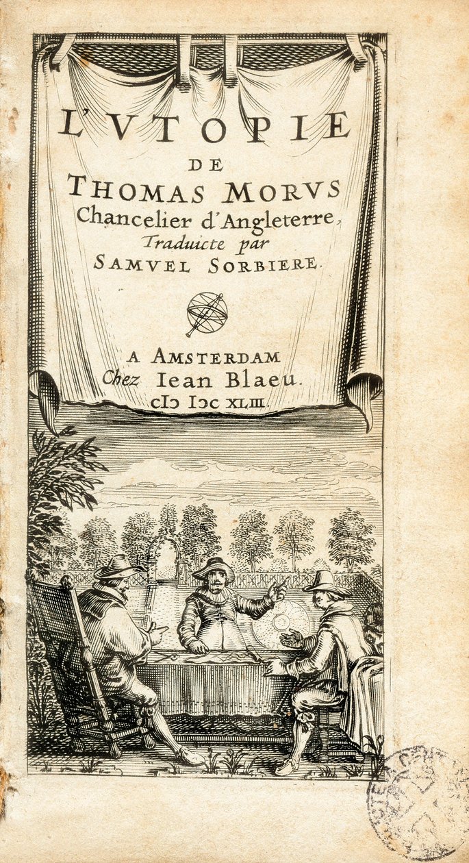 Illustrated frontispiece of the French translated book “" L