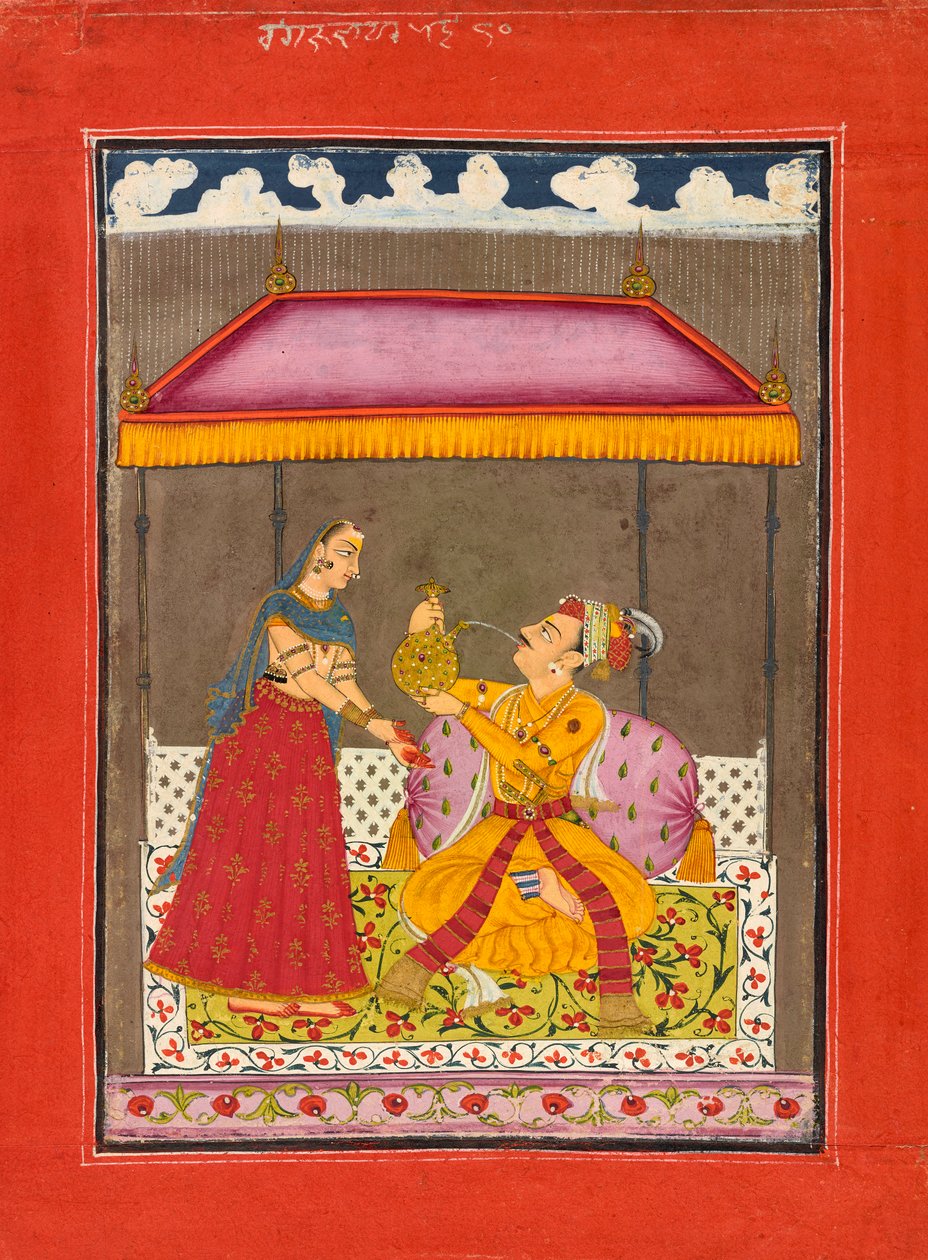 Jalandhara Ragaputra，选自 Ragamala 系列 作者 未知艺术家