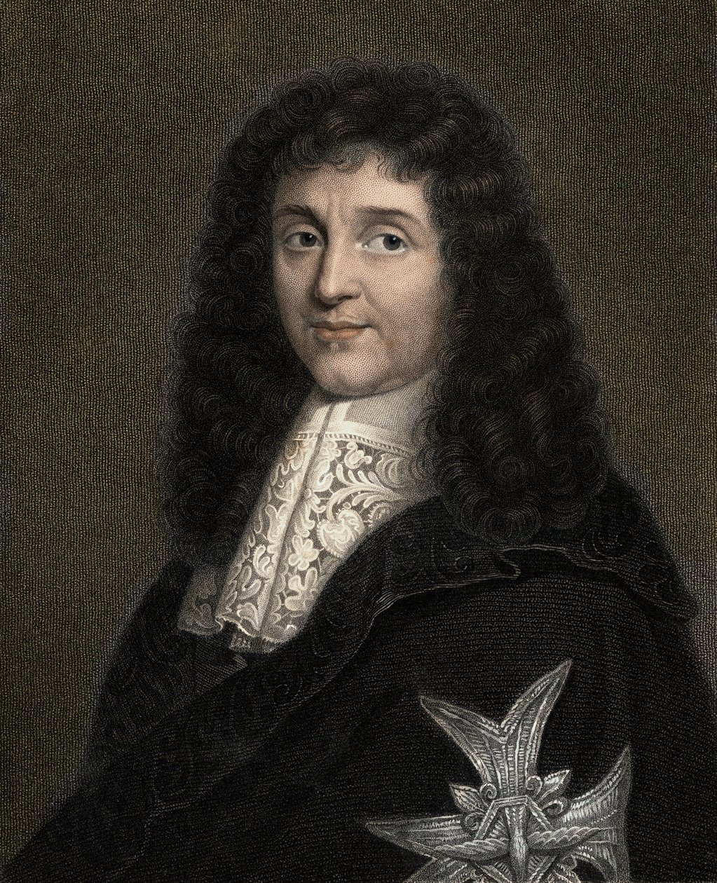 让·巴蒂斯特 (Jean-Baptiste) Colbert 1619-1683 - 雕刻 - 19 世纪 作者 未知艺术家