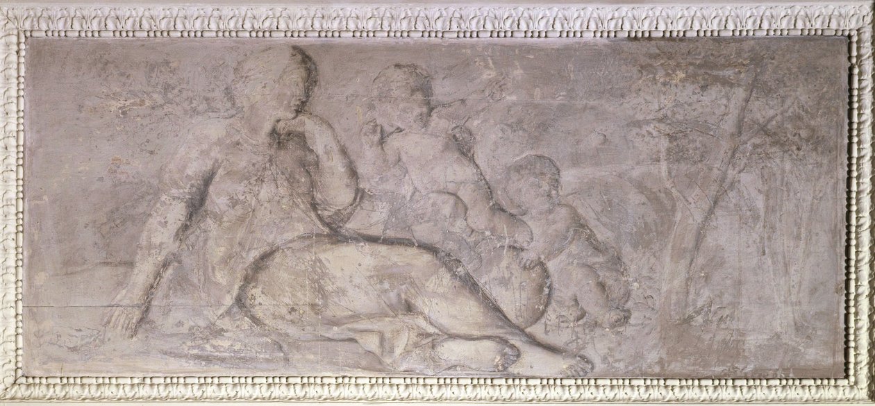 La Géographie，amours et sphère terrestre，1775 年至 1785 年（木板油画） 作者 未知艺术家