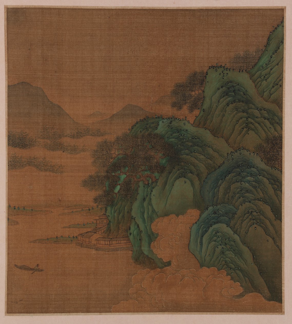 景观：丘陵、山谷和溪流 作者 未知艺术家