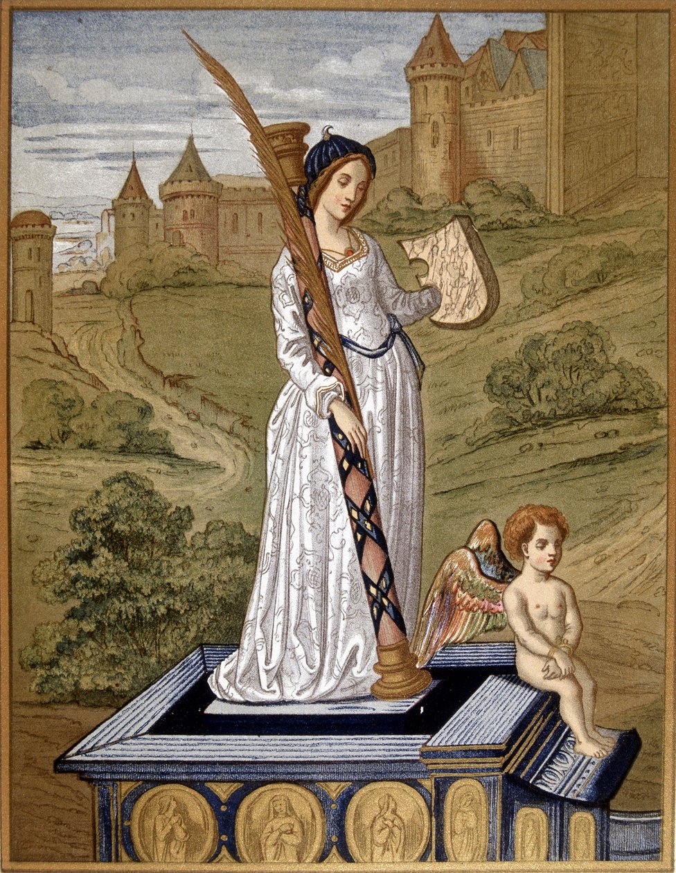 Laure leads love to the temple of chastity (Laura de Noves 作者 未知艺术家