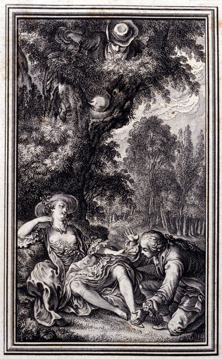 Le Villageois qui a perdu son veau - in “Tales et nouvelles en vers” by Jean La Fontaine. 1762. 作者 未知艺术家