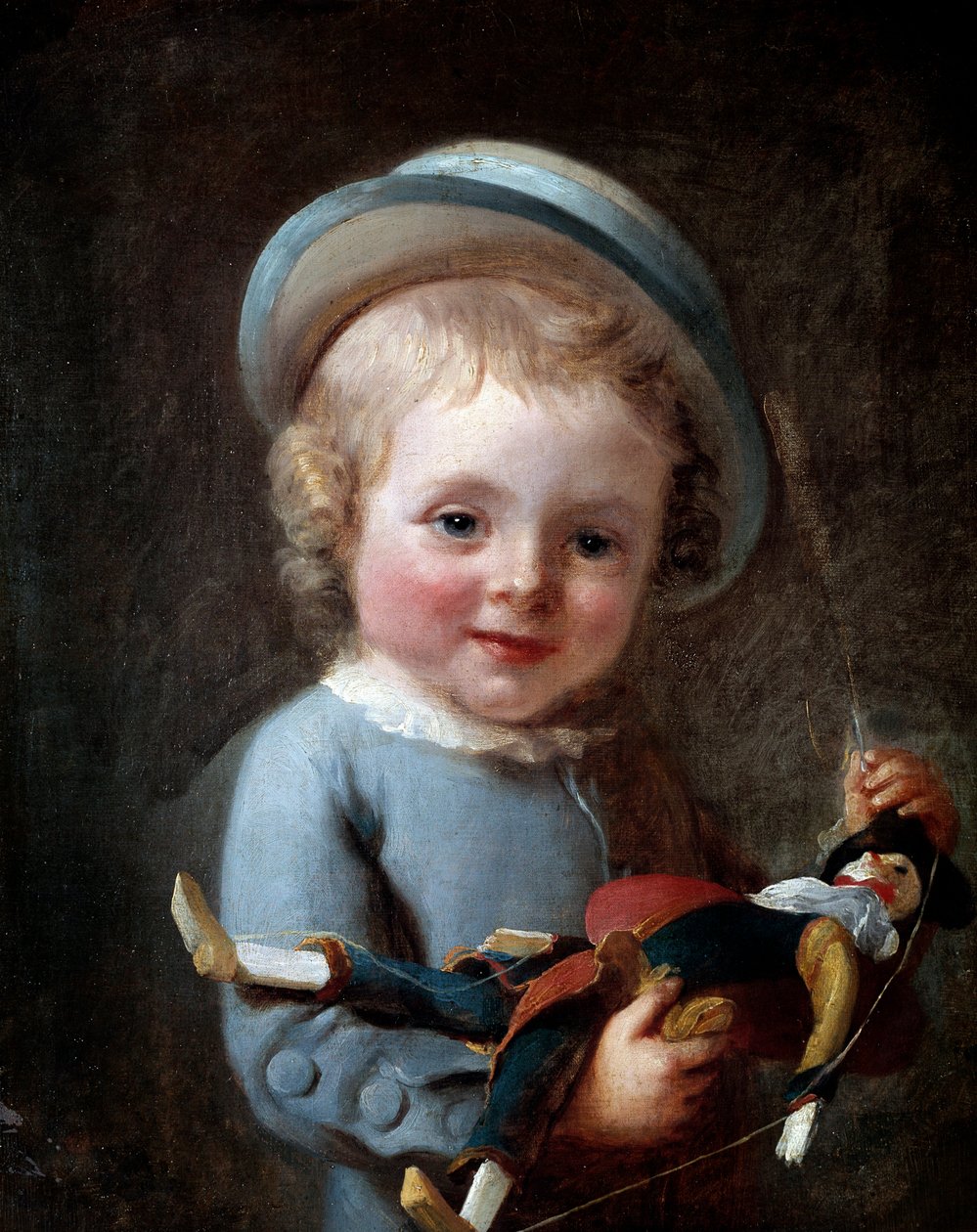 Le petit garcon au puppantin 无名画 18世纪 巴黎，Cognacq博物馆 Jay 作者 未知艺术家