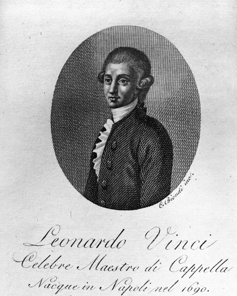 Leonardo Vinci, Italian composer 作者 未知艺术家