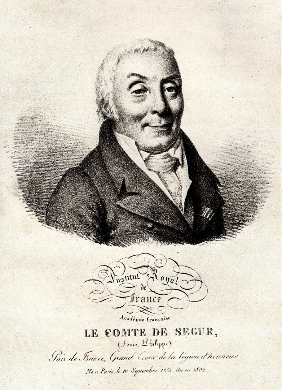 路易-菲利普（Louis Philippe）塞古尔（Segur）伯爵，总理帝国仪式的大法官，历史学家和参议员（1753-1830）- 作者 未知艺术家
