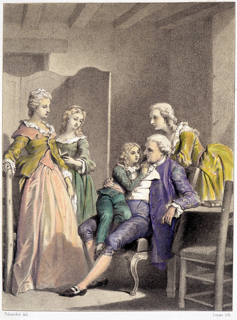 Louis XVI, Marie Antoinette and Louis XVII enclosed in the temple 作者 未知艺术家