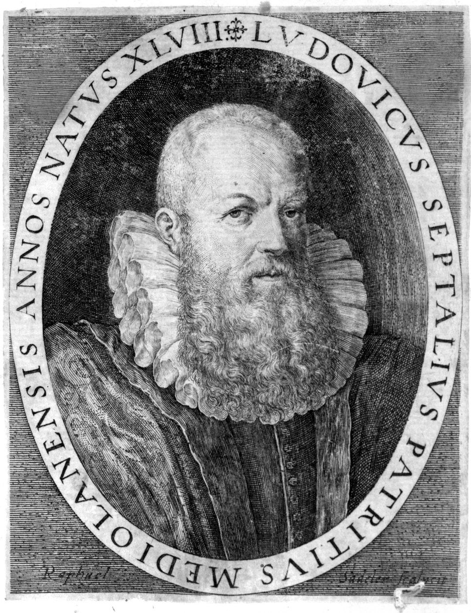 卢多维科-塞塔拉（1552 - 1633），帕维亚的意大利医生。 作者 未知艺术家