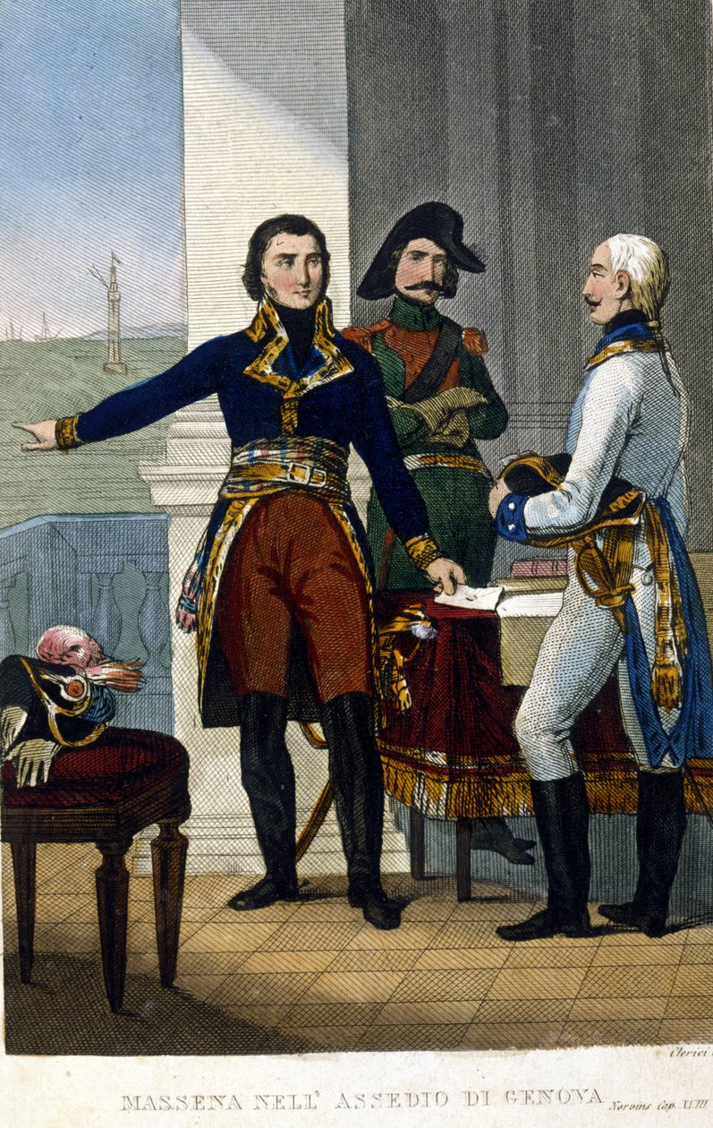 Marshal André Masséna (1756-1817) at the siege of Genes in April 1800 作者 未知艺术家