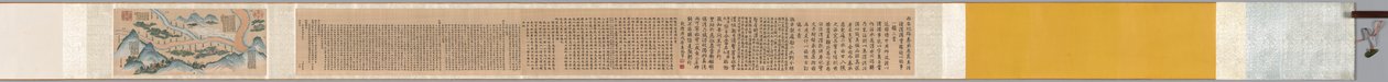 泾河与渭河交汇处的清水与浑水交汇处 作者 未知艺术家