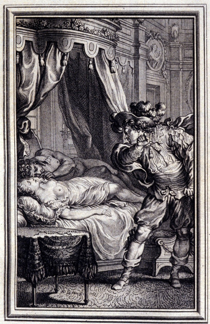 Mona Lisa - in “” Tales et nouvelles en vers”” by Jean La Fontaine. 1762. 作者 未知艺术家