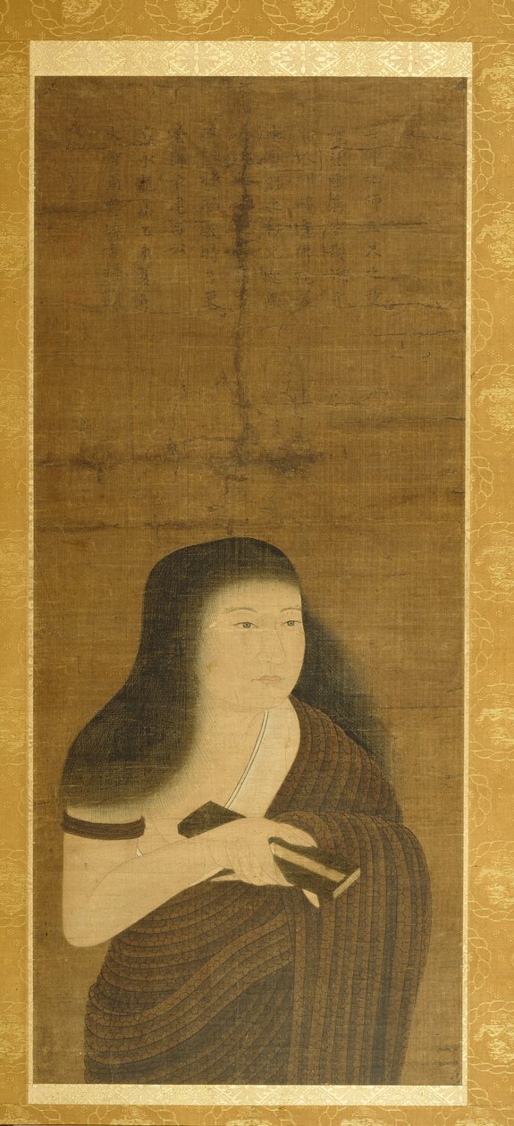 身着草编长袍的 Monju（Nawa Monju） 作者 未知艺术家
