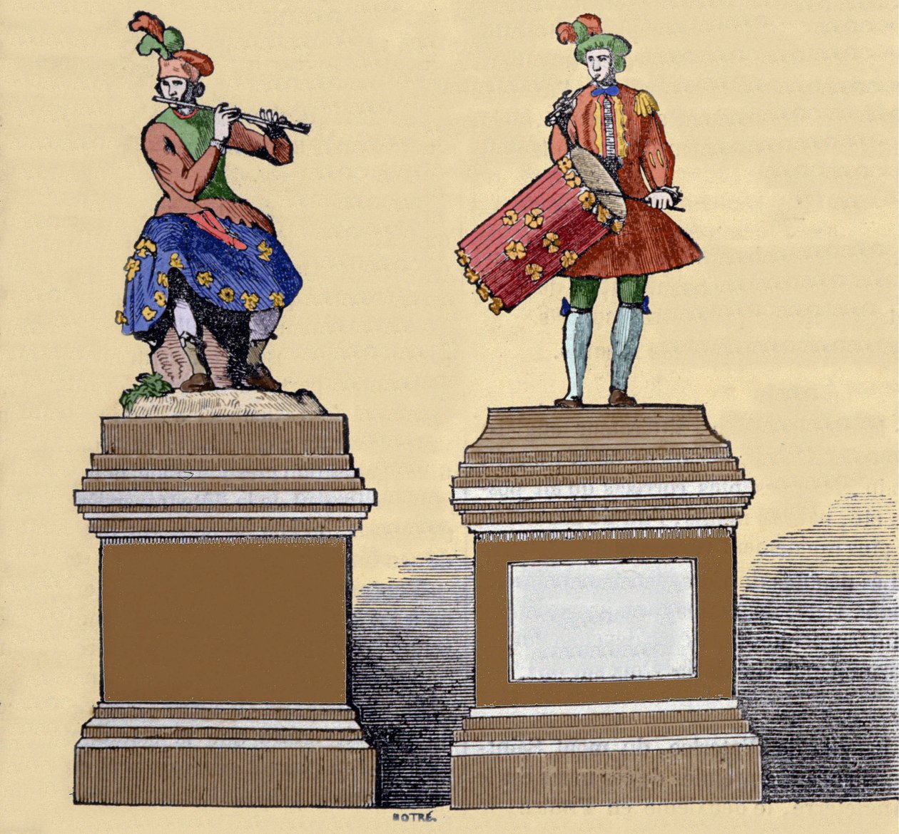 Musicians automatons: “” The traversiere flute player”” (1737) and the “” Tambourine player” (1738). They are made by Jacques de Vaucanson (1709-1782), French engineer. 作者 未知艺术家