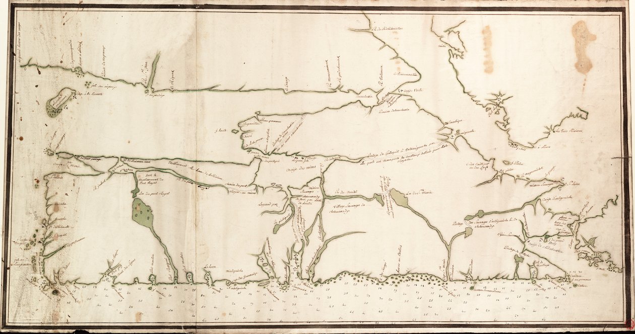 新斯科舍，约 1760 年（纸张） 作者 未知艺术家