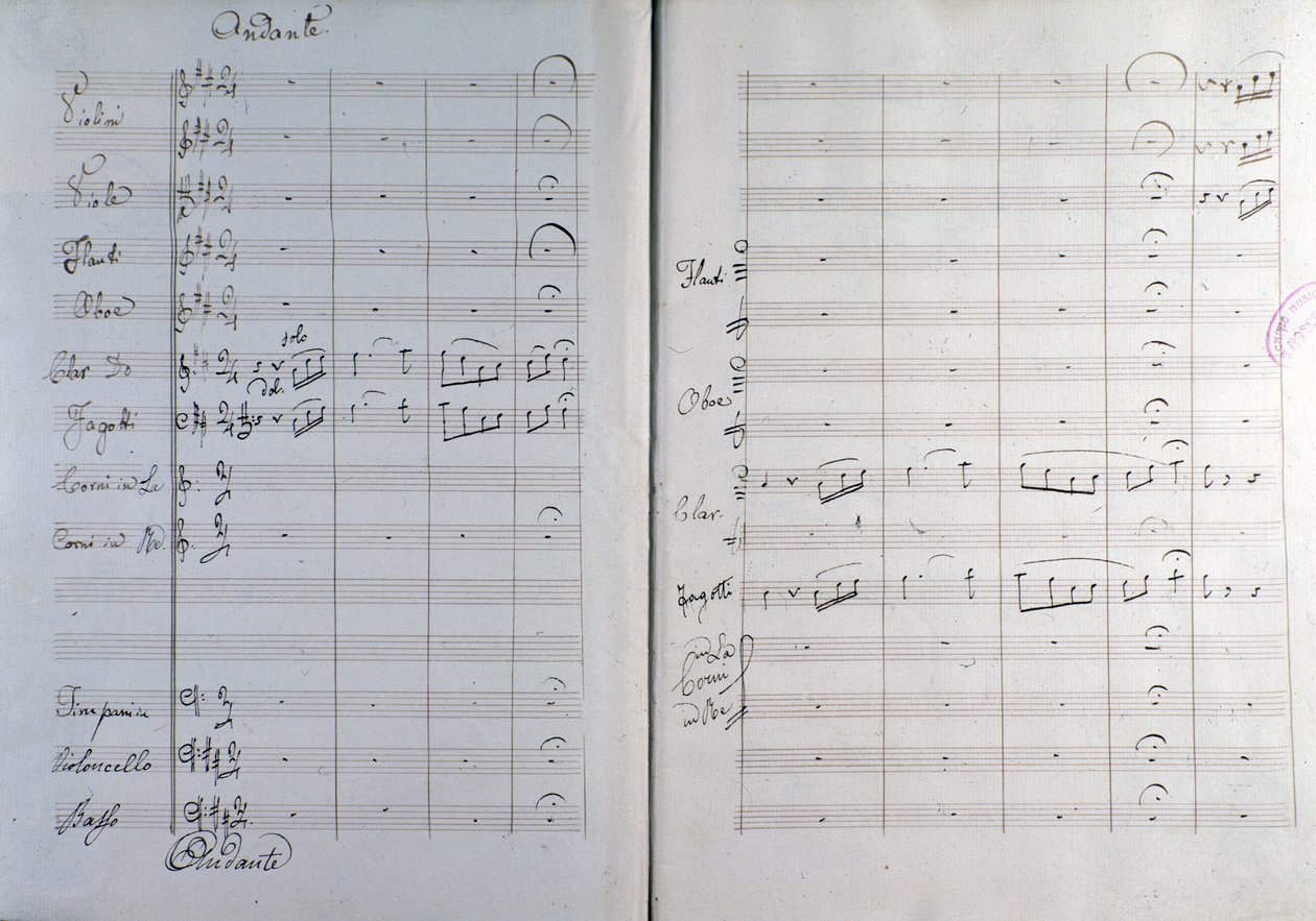 Mehul 歌剧 Le jeune Henri (1797) 的开篇 作者 未知艺术家